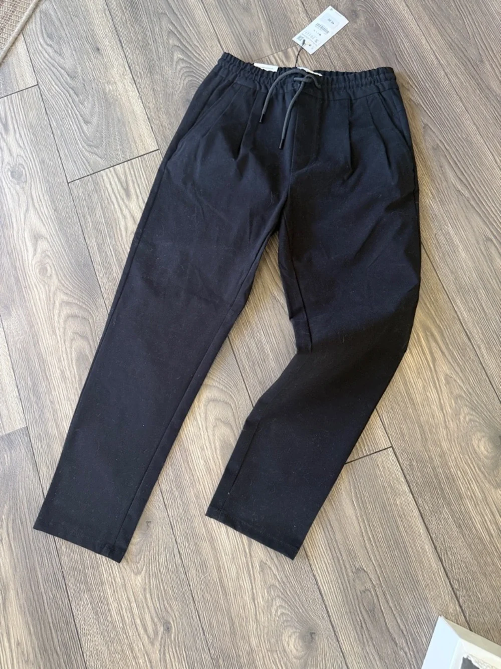 Zara Semi Jogger Bistretch Pants Black Men’s Size S (30) NWT